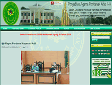 Tablet Screenshot of pa-pontianak.go.id